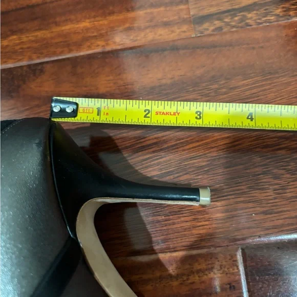 Malone Souliers Pointed Toe Black Suede and Silver Leather Ankle Boots - Picture 9 of 9